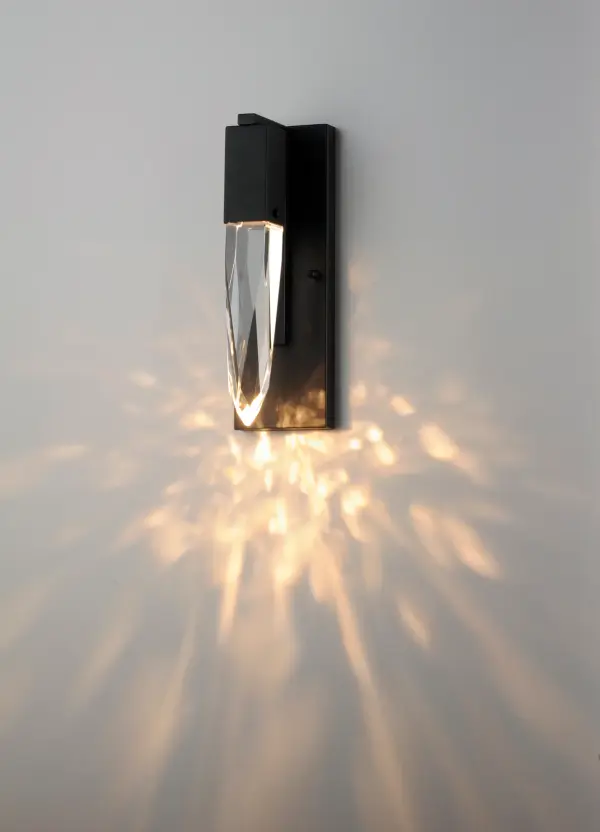 Stunning Crystal Wall Sconce with Adjustable Stalactite Design - Image 3