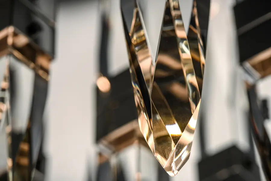 Quartz 9-Light LED Crystal Pendant - Image 3