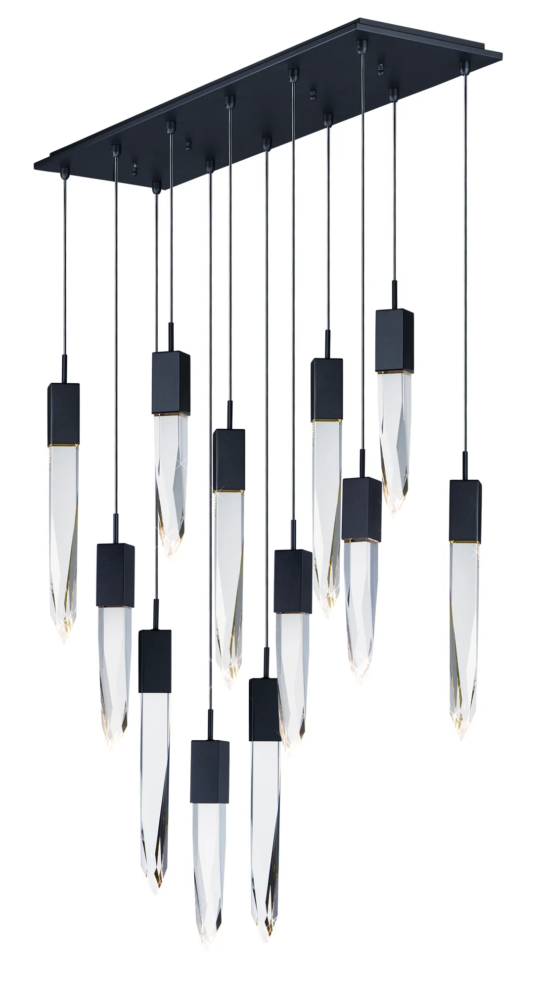 Quartz 12-Light LED Crystal Pendant