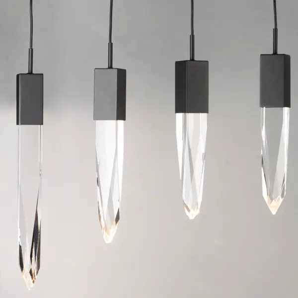 Quartz 12-Light LED Crystal Pendant - Image 3