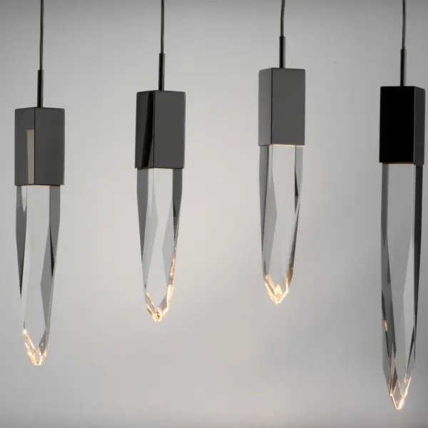 Quartz 12-Light LED Crystal Pendant - Image 4