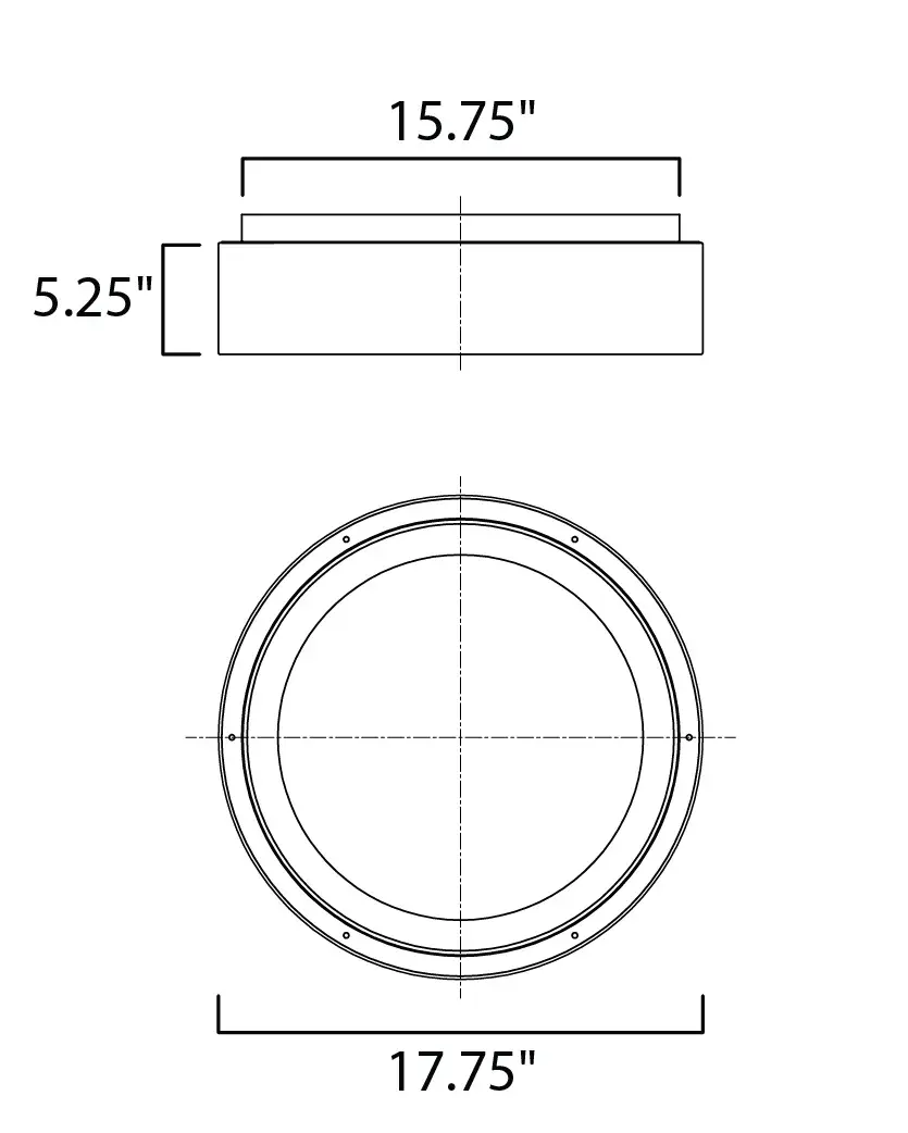 iQ FoH Smart Light Flush Mount Chandelier - Image 5