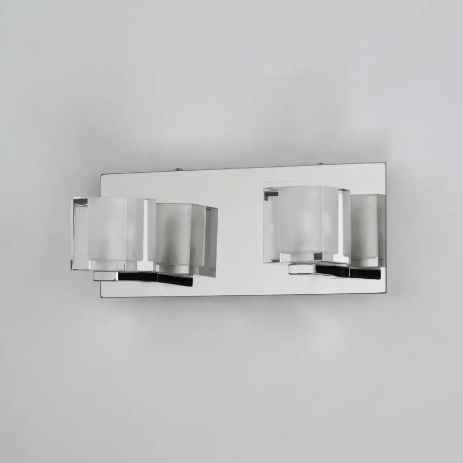 Blocs LED 2-Light Wall Sconce in Polished Chrome - Image 2