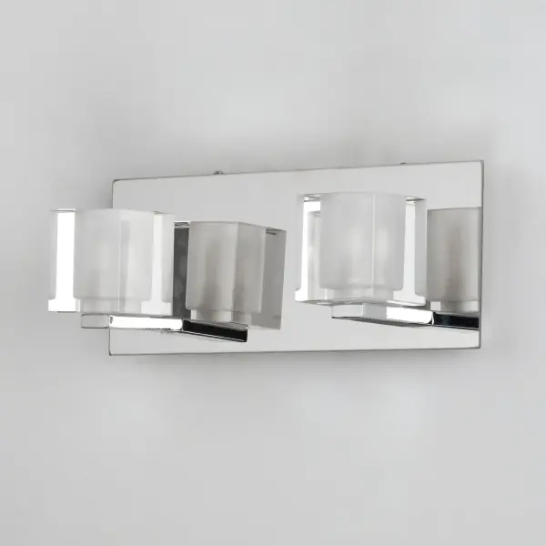 Blocs LED 2-Light Wall Sconce in Polished Chrome - Image 4