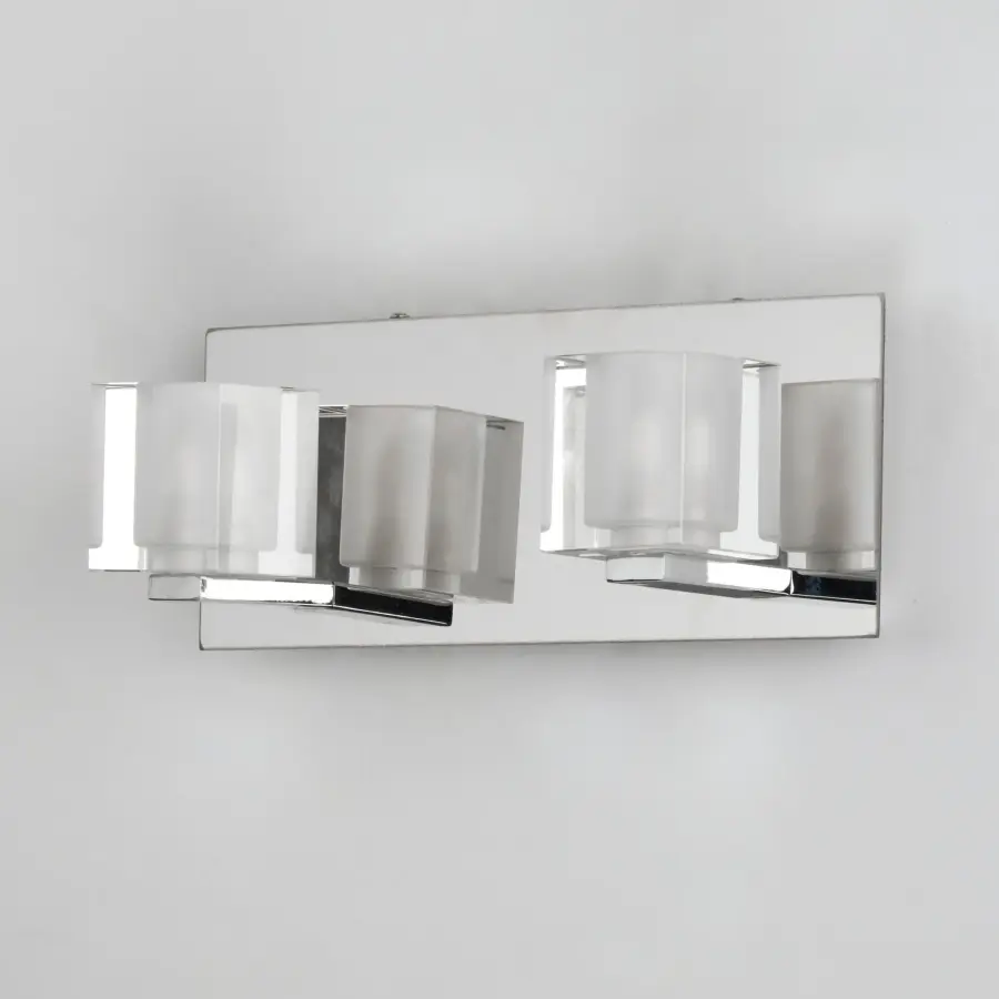 Blocs LED 2-Light Wall Sconce in Polished Chrome - Image 4
