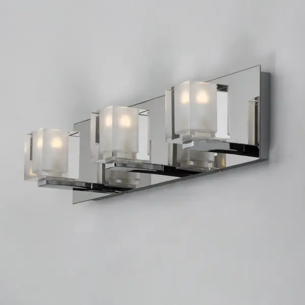 Blocs LED 3-Light Bath Vanity in Polished Chrome - Image 3
