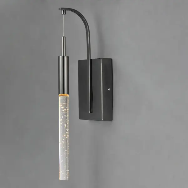 Sleek Contemporary LED Sconce with Distinctive Bubble Glass Design - Image 2