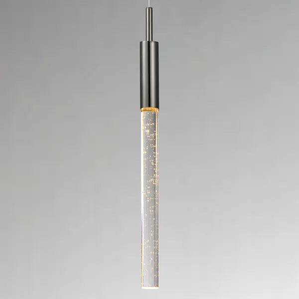 Sleek Contemporary Mini Pendant with Distinctive Bubble Glass Design - Image 3