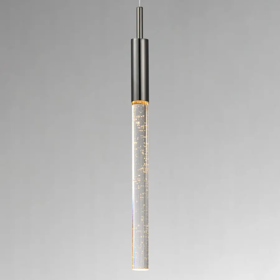 Sleek Contemporary Mini Pendant with Distinctive Bubble Glass Design - Image 3