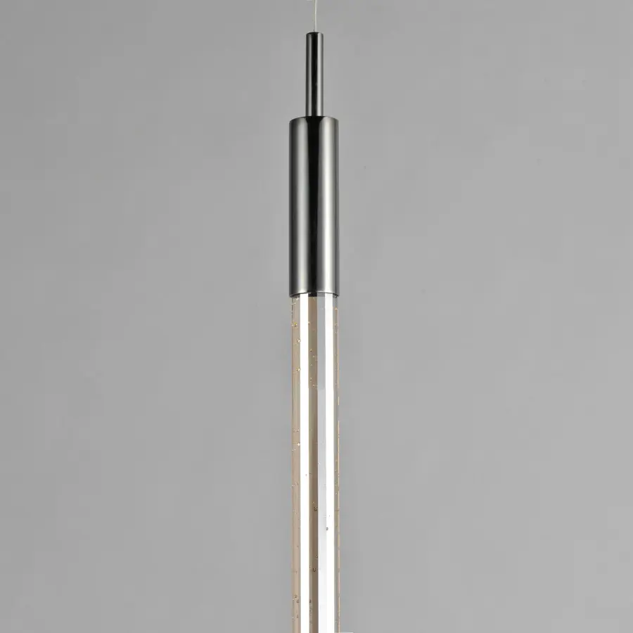 Sleek Contemporary Mini Pendant with Distinctive Bubble Glass Design - Image 4