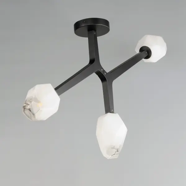 Blossom 3-Light LED Flush Mount in Black - Image 2
