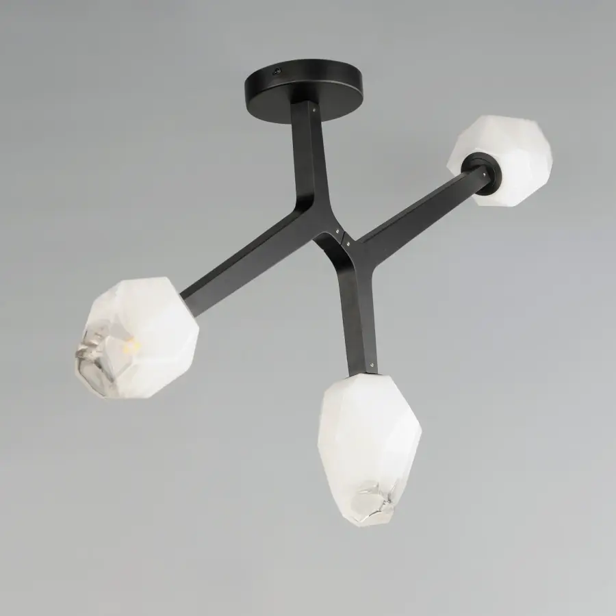 Blossom 3-Light LED Flush Mount in Black - Image 2