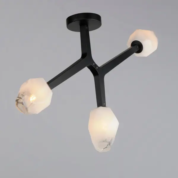 Blossom 3-Light LED Flush Mount in Black - Image 3