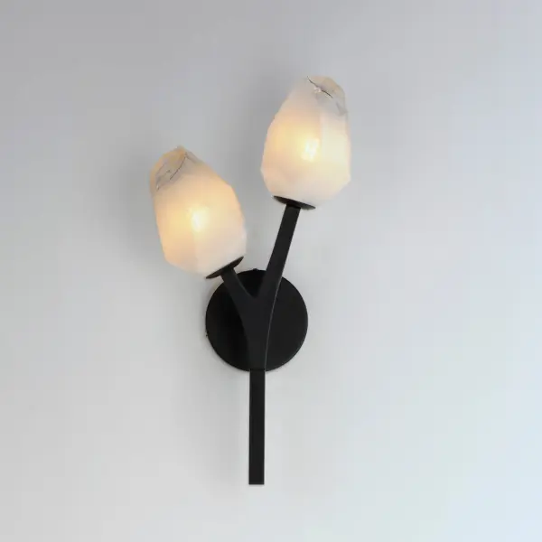 Blossom 2-Light LED Wall Sconce in Black - Image 4