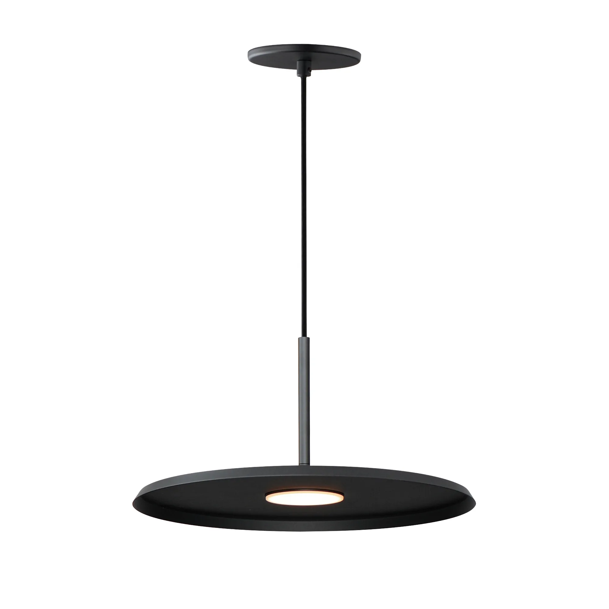 Berliner 14" LED Single Pendant in Matte Black