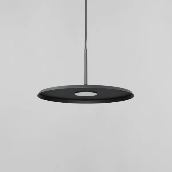 Berliner 14" LED Single Pendant in Matte Black - Image 3