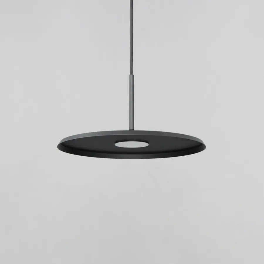 Berliner 14" LED Single Pendant in Matte Black - Image 3
