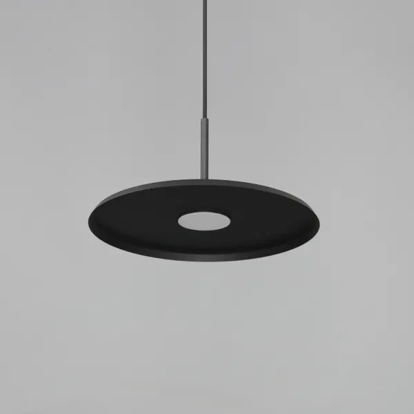 Berliner 14" LED Single Pendant in Matte Black - Image 4
