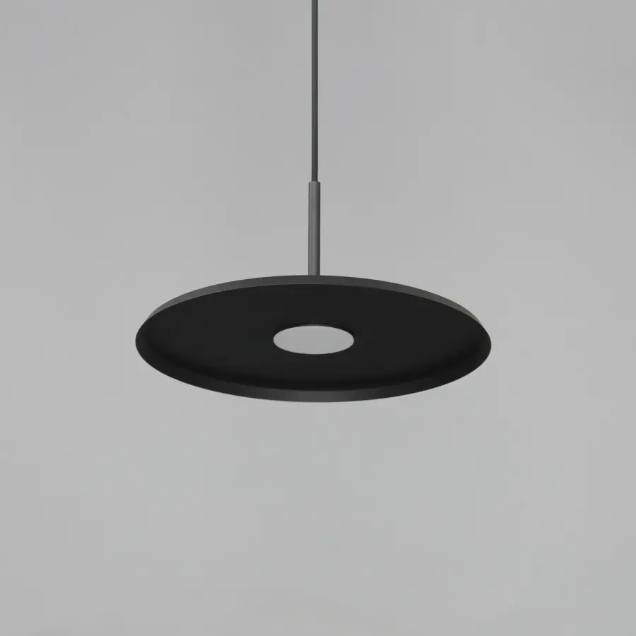 Berliner 14" LED Single Pendant in Matte Black - Image 4
