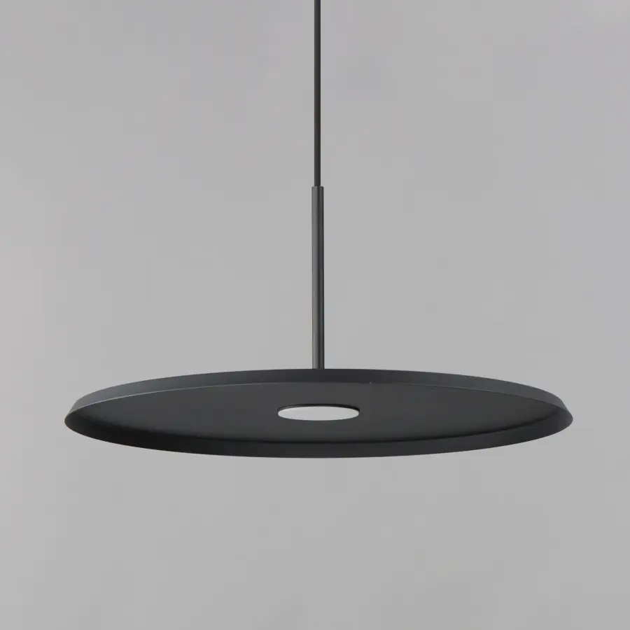 Berliner 20" LED Single Pendant in Matte Black - Image 2