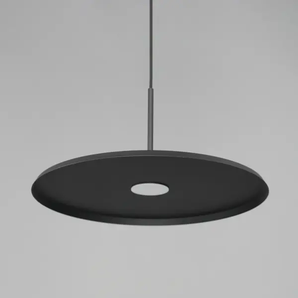 Berliner 20" LED Single Pendant in Matte Black - Image 3