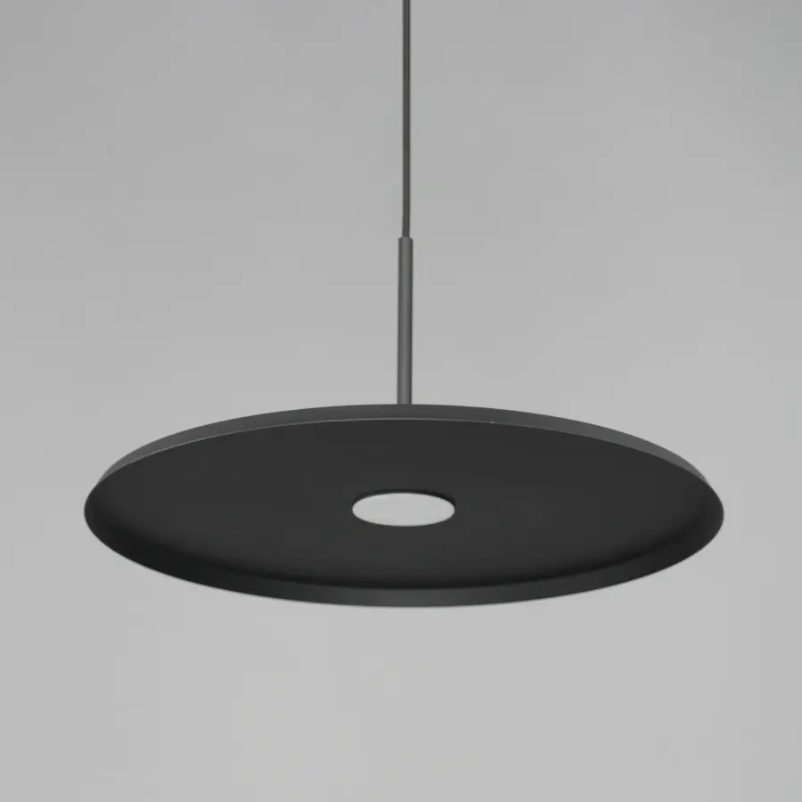 Berliner 20" LED Single Pendant in Matte Black - Image 3