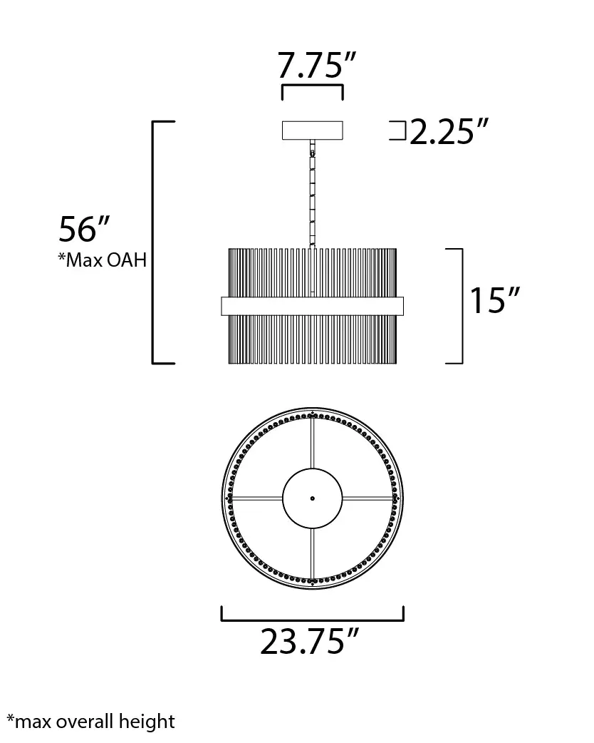 Chimes WiZ 24" LED Smart Pendant - Image 5