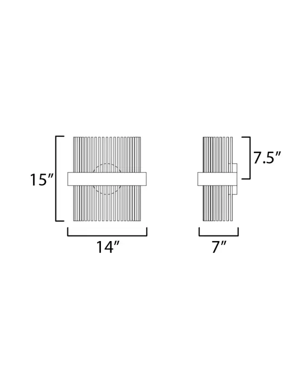 The Chimes 5CCT wall sconce combines contemporary design with functional versatility. Its matte black frame with satin brass tubes creates sophisticated contrast while the 5CCT selectable feature lets you adjust color temperature from warm 2700K to bright 5000K, adapting to any mood or task. - alternate view