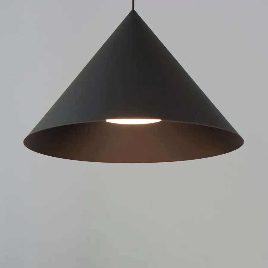 Pitch 22" LED Single Pendant in Black - Image 3