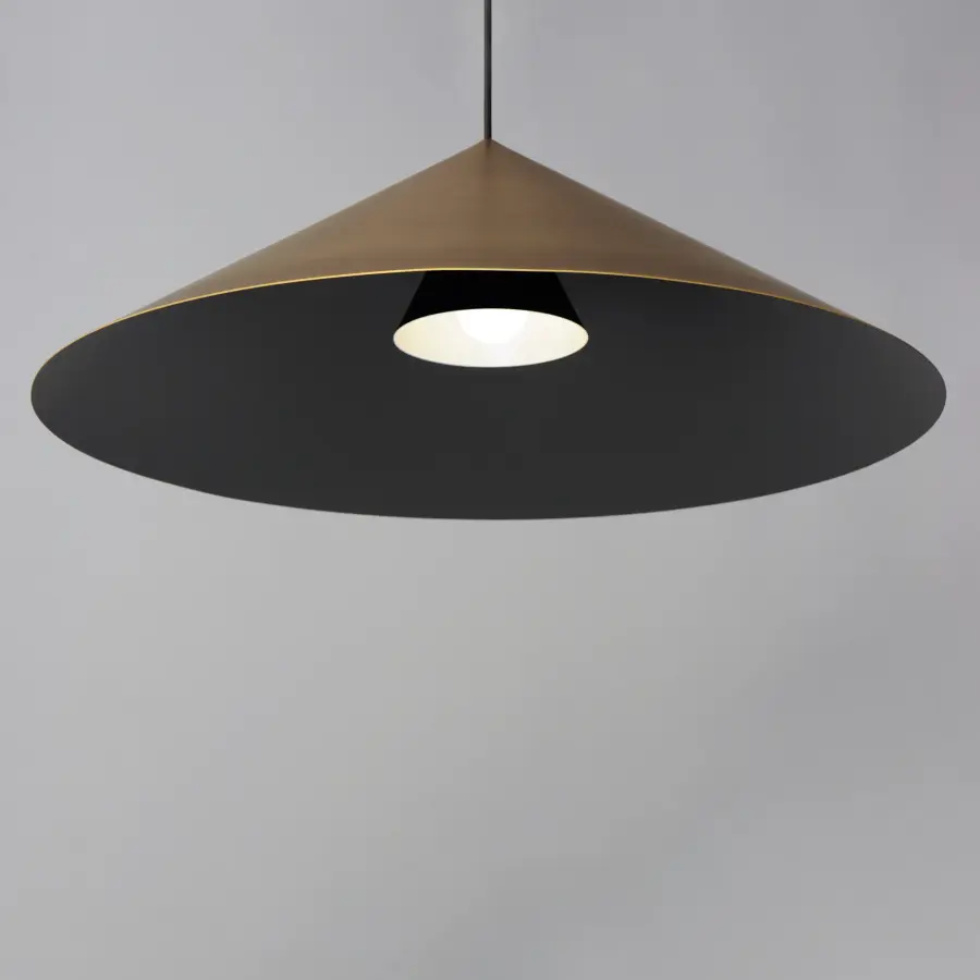 Pitch 30" LED Single Pendant in Antique Brass - Image 3