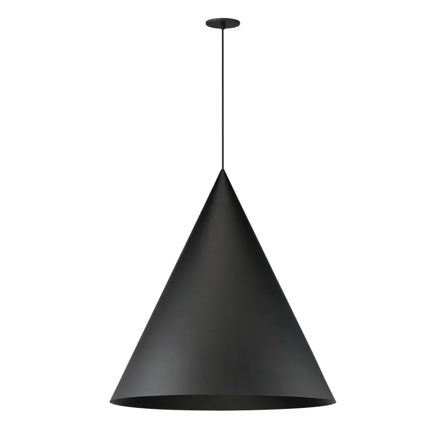 Pitch 30" LED Single Pendant in Black - Image 1