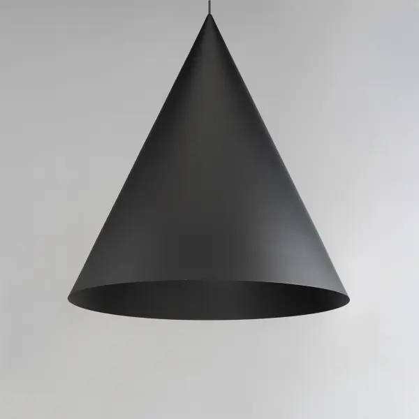 The Pitch pendant combines sleek minimalist design with exceptional LED lighting. Its distinctive dual-cone construction creates glare-free downlight while the 30-inch scale makes a bold statement over islands and dining tables. - alternate view