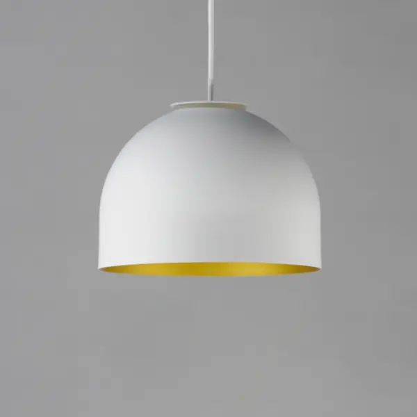 Foster Mini Pendant in White/Gold - Image 2