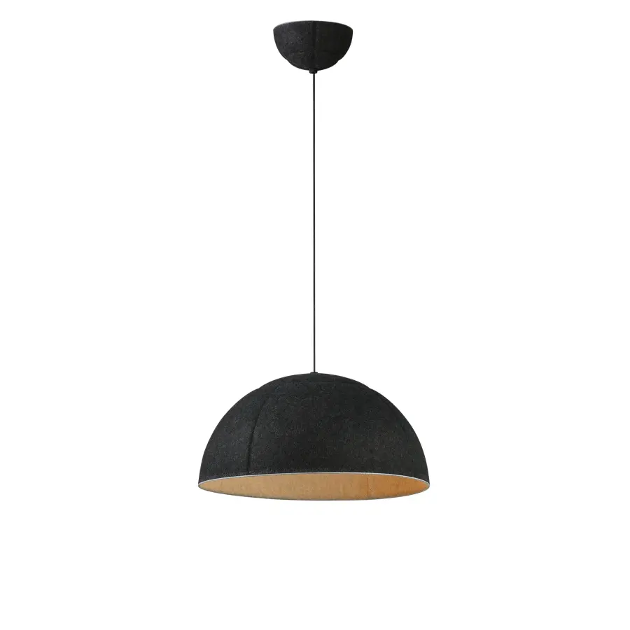 Wimbledon 16" LED Pendant in Dark Gray - Image 1