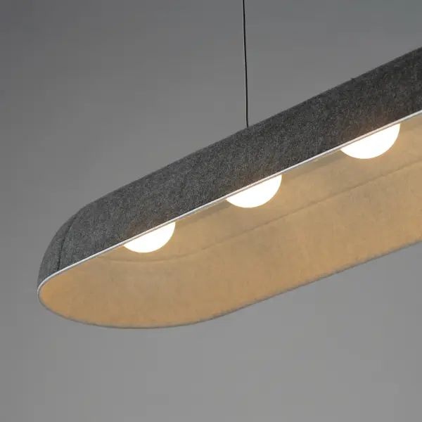 Wimbledon 41" LED Linear Pendant in Dark Gray - Image 4