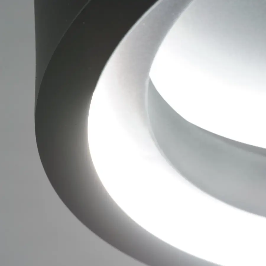 iCorona 18" LED Smart Flush Mount in Black - Image 2