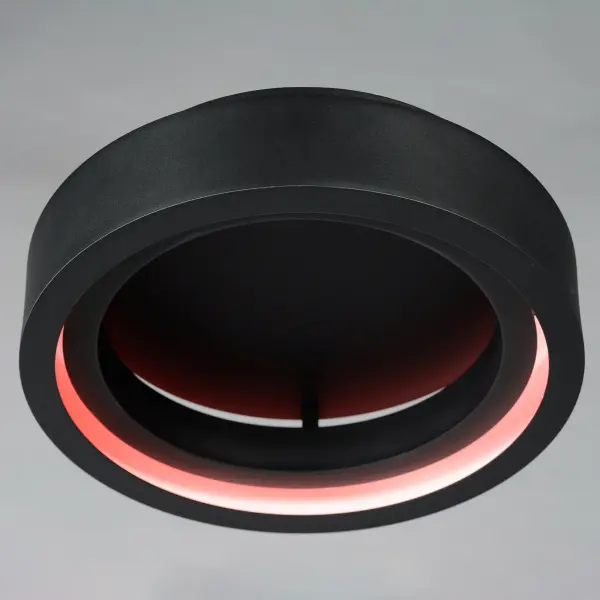 iCorona 18" LED Smart Flush Mount in Black - Image 4