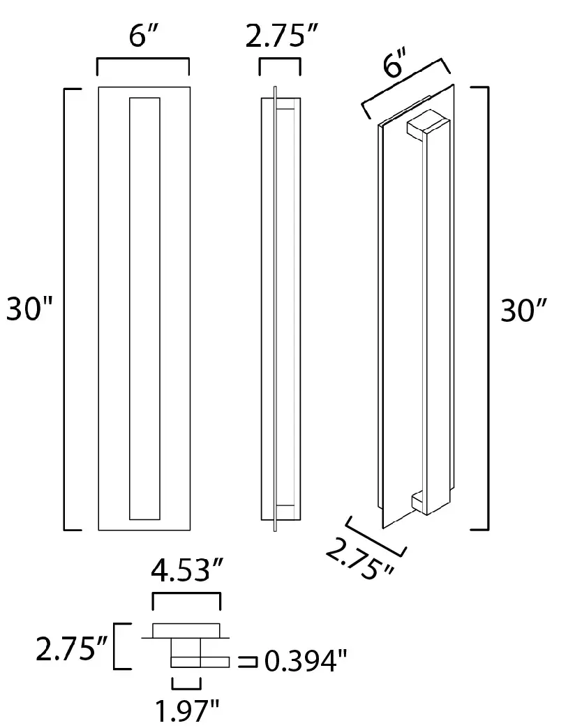 Alumilux Piso LED Outdoor Wall Sconce - Image 5