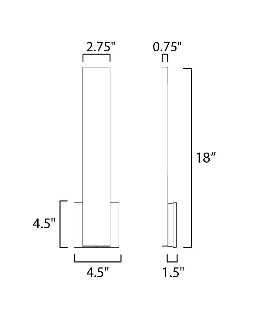 Alumilux Line 18" LED Outdoor Wall Sconce - Image 5