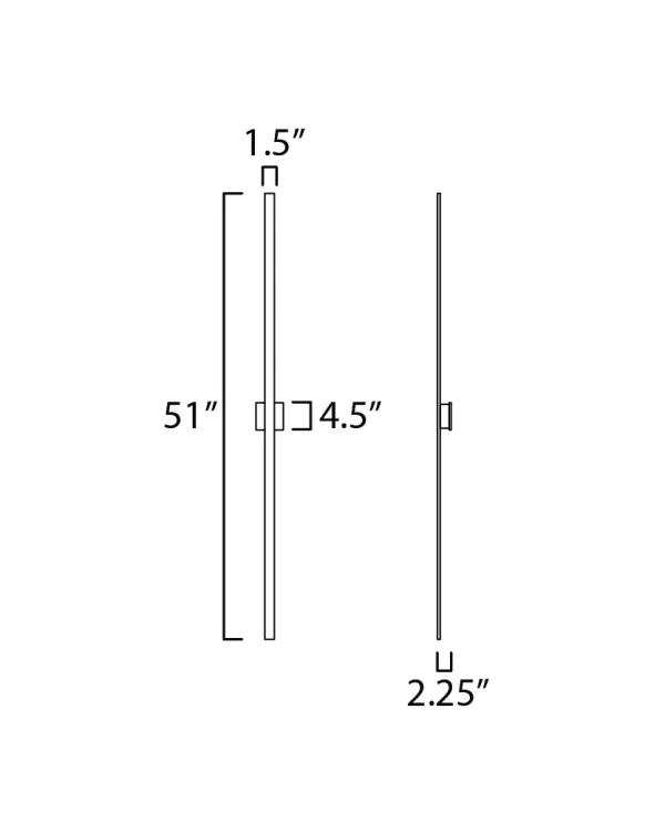 Alumilux Line 51" LED Outdoor Wall Sconce - Image 6