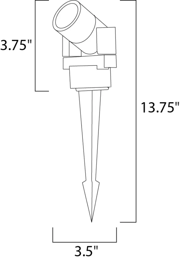 The Alumilux pathway light delivers focused illumination with energy-efficient LED technology in a durable aluminum construction. Perfect for defining walkways and garden paths with warm 3000K light. - alternate view