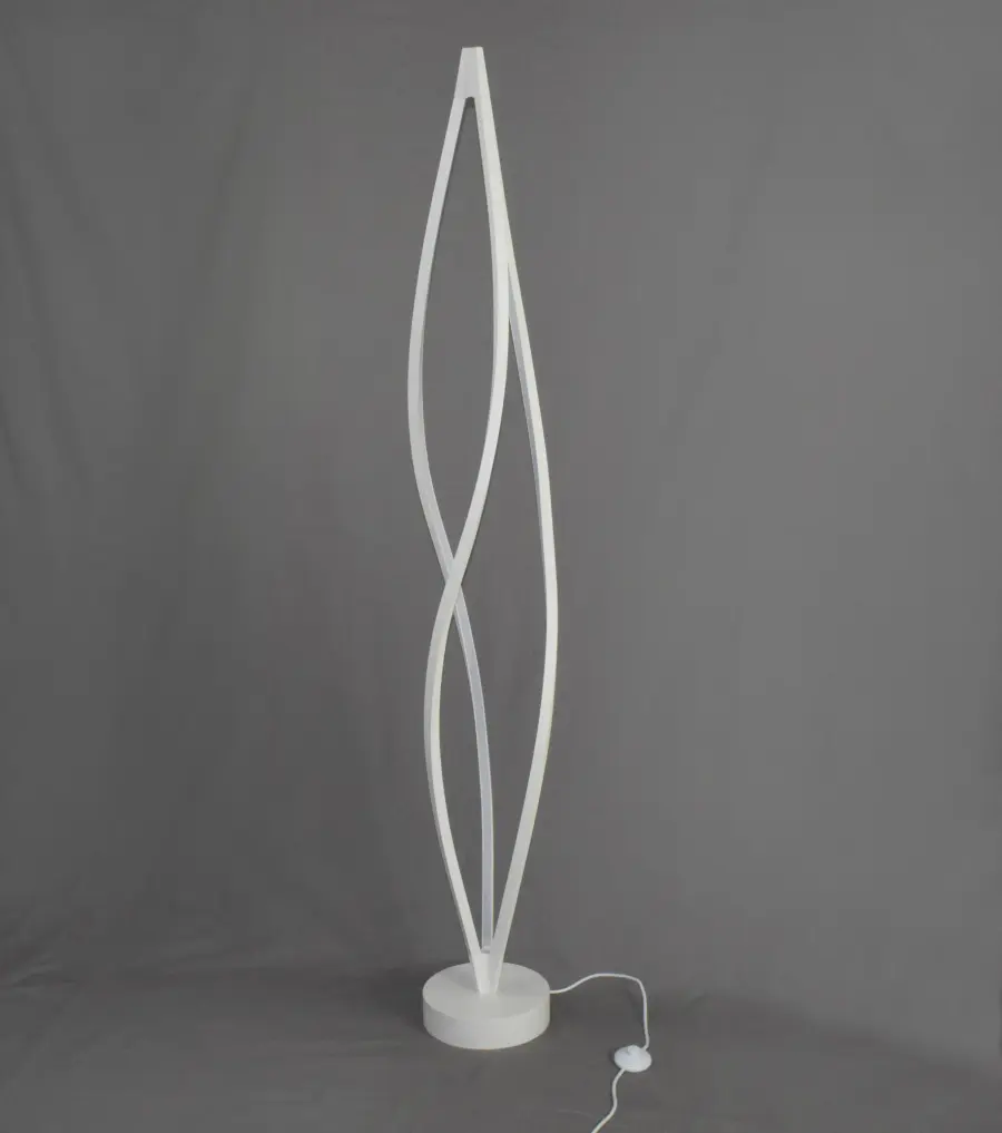 Cyclone LED Floor Lamp in Matte White - Image 2