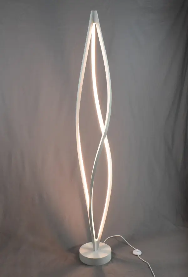 Cyclone LED Floor Lamp in Matte White - Image 3