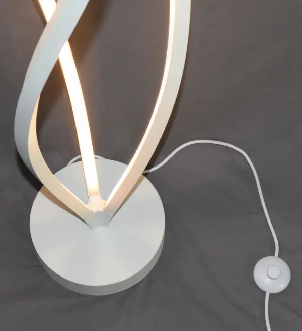 Cyclone LED Floor Lamp in Matte White - Image 4
