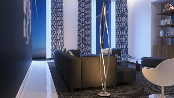 Cyclone LED Floor Lamp in Matte White - Image 6