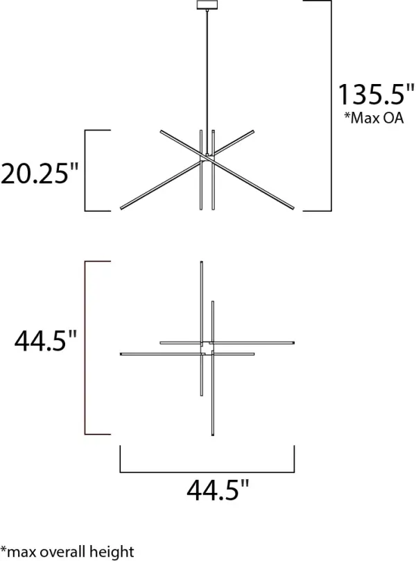 Alumilux Aster 4-Light LED Multi-Light Pendant - Image 4