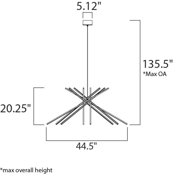 Alumilux Aster 8-Light LED Multi-Light Pendant - Image 6