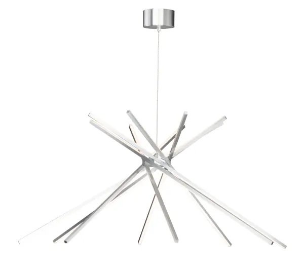 The Alumilux Aster delivers contemporary elegance with 8 LED lights producing 1830 lumens of warm 3000K illumination. Its satin aluminum finish and acrylic shades create a sophisticated focal point perfect for modern dining and entertaining spaces.