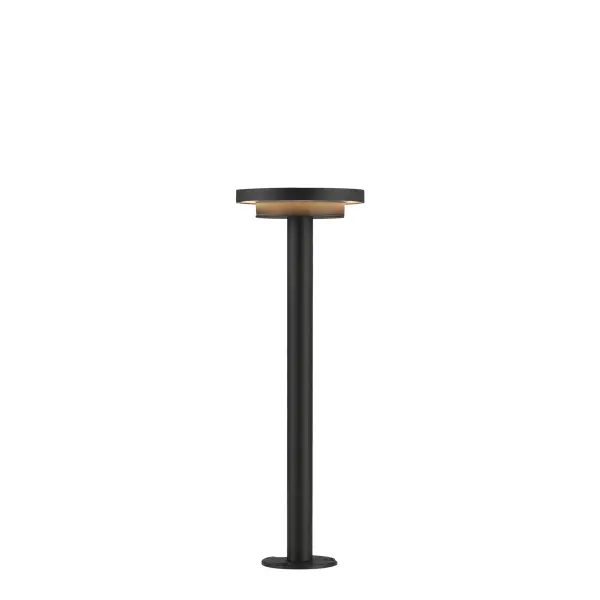 The Alumilux Bollard delivers efficient 710-lumen illumination with warm 3000K light in a durable aluminum construction. Its 16-inch profile and contemporary dish design make it ideal for pathway lighting in residential and commercial settings.