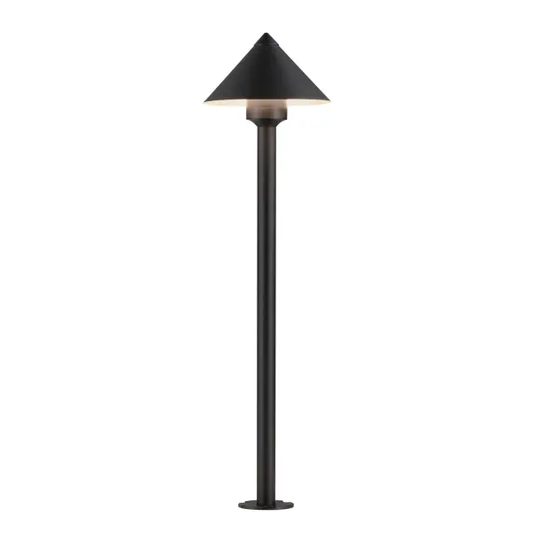 The Alumilux Bollard delivers efficient 290-lumen illumination with warm 3000K LED light in a durable aluminum construction. Perfect for pathway lighting with its 24-inch height and contemporary cone design.